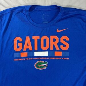 Florida Gators T-Shirt Men's XL Blue Nike Dri-Fit Active Sports College Tee NCAA